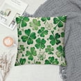thumbnail image 2 of Nawypu  St Patricks Day Flying Clover Throw Pillow Cover,  Shamrock Cushion Case Decoration for Sofa Couch, 2 of 5