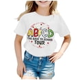 thumbnail image 1 of Mauve T-Shirt à Manches Longues pour Filles, Graphique, Manches Courtes, Col Rond, Confortable pour Garçons et Filles 11, 1 of 4