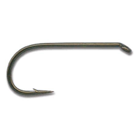 Standard Series Dry Fly Hooks Signature Fly Round Bend Dry Fly Hook with Standard Wire/Standard Length Turned Down Eye (Pack of 50), Bronze, Size 6, Standard length By Mustad Ship from US ()