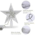 thumbnail image 5 of LED Lighted Christmas Tree Topper Star 6.3 x 7 Inch Star Tree Topper Xmas Ornaments Party Home Decoration (Warm White Light), 5 of 8