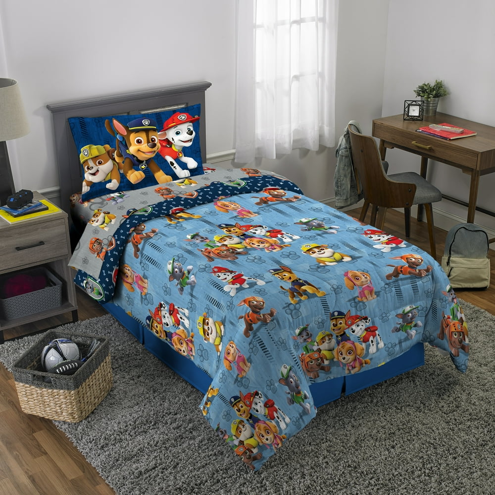 paw patrol twin size bed set