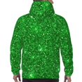 thumbnail image 7 of Wukai Green Glitter Print Men Hoodies Fleece Sweatshirts Long Sleeve Sweaters Pullover Fall Outfits Winter Clothes-X-Large, 7 of 7