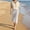 Beige, variant on Women'S Linen Capri Pants，Light Weight Capris For Summer Vacation Outfits For Women Beach Summer Pants With Pockets Linen Drawstring Pants Women Lounge Baggy Trousers Linen Palazzo Pants