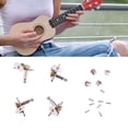 thumbnail image 1 of 4PCS Ukulele Tuning Peg Chrome Couleur Métal Ukulele Machine Tuner pour le Remplacement, 1 of 14