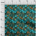 thumbnail image 2 of oneOone Rayon Aqua Blue Fabric Abstracts Sewing Material Print Fabric By The Yard 56 Inch Wide, 2 of 5