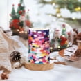 thumbnail image 2 of Yayeee Flameless Candles with Remote Flickering Battery Operated Multi Color Changing, Black Colorful Circles, 2 of 7