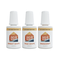 Oslo Home Three-Pack - Light White Color Touch Up Paint Kit – Most Popular Home and Rental Colors with Brush in Bottle - For Repairs, Walls, Trim, Cabinets, Furniture, Shutters and More, Made in USA