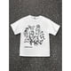 thumbnail image 1 of Women's alphabet Printed T-Shirt With Character Design Graphic Tees Women Tops, 1 of 6