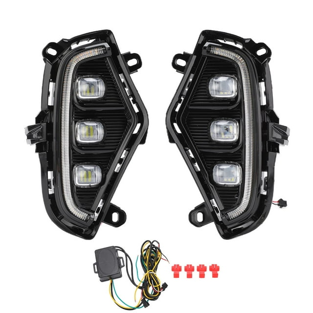 2 luces antiniebla LED DRL para parachoques delantero, lámpara de circulación diurna, impermeables, de repuesto para RAV4 2019-2021 CC 12 V