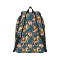 thumbnail image 2 of Naloa Squirrel Garden Delight Canvas Backpack for Men Women Rucksack Casual Travel Daypack College Tote Satchel Bookbag for Teens-Medium, 2 of 7