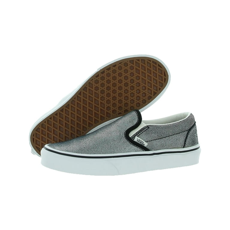 Vans Slip On Skate Shoes Silver 7 Medium - Walmart.com