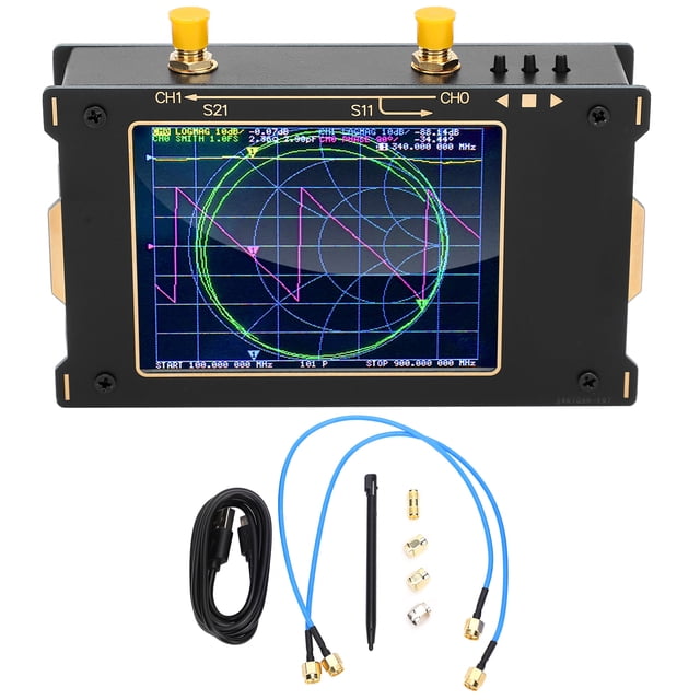 Vector Analyzer Analyzers Antenna Analyzer Vector Analyzer Device NanoVNA V2 50kHz-3GHz Vector Analyzer Aluminum Alloy Antenna Analyzer