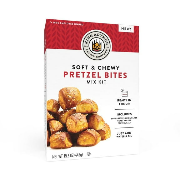 King Arthur Baking Company Baking Mix Kit Pretzel Bites -- 15.6 oz Pack of 3