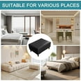 thumbnail image 6 of LKJYER Ottoman Covers Slipcover Rectangle Waterproof Faux Leather Footstool Cover Stretch Footrest Protectors with Elastic Bottom Folding Storage Stool Furniture Protector, 6 of 7