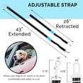 thumbnail image 3 of Dog Seat Belt Pet Dog Cat Car Seatbelt Safety - Elastic Adjustable Harness Shock Protector Safety Belts Leash - Heavy Duty Nylon - Universal Fit, 3 of 7