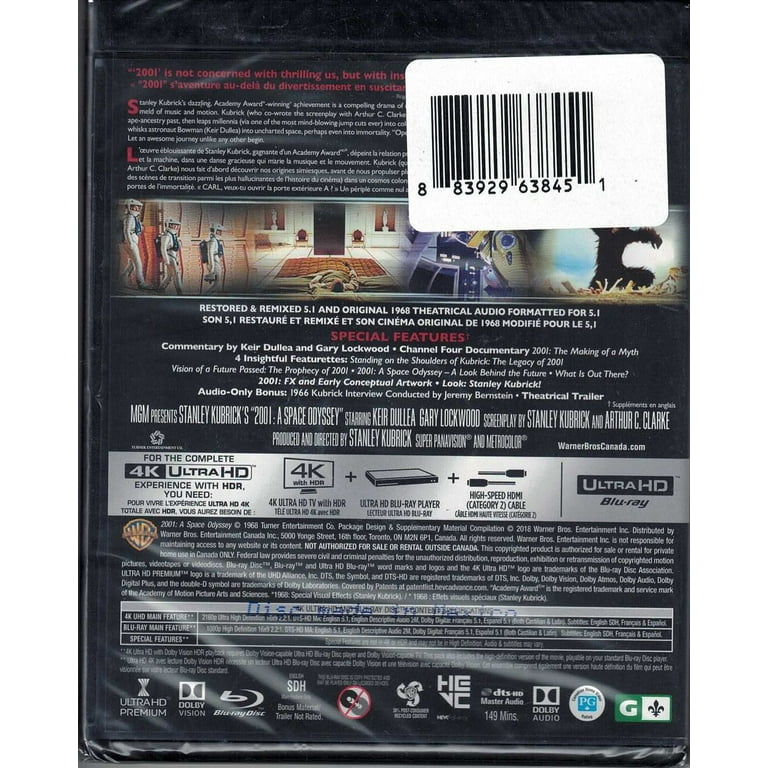 2001: A Space Odyssey - 4K [Blu-ray + 4K UHD] - Walmart.com