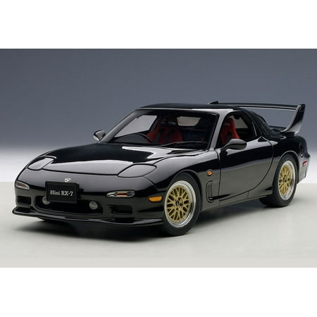 Version Diecast Model - Mazda RX-7 (FD) Tuned Version Brilliant Black 1/18 Diecast Model Car by AutoArt