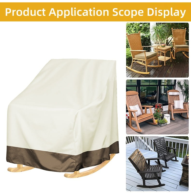 MTYIQS 2 Pack Outdoor Furniture Covers, Heavy Duty Waterproof Chair Covers for Patio