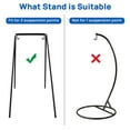thumbnail image 5 of FGY Hammock Chair Swing Portable Canvas Camping Hanging Seat for Outdoor Indoor (Blue), 5 of 8