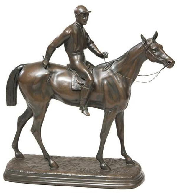 EuroLux Home Sculpture Statue Large Horse Hand-Painted Resin OK Casting Equestrian USA Made 