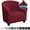 Burgundy, variant on AIGIA Stretch Club Armchair Slipcover 1 Piece Barrel Tub Sofa Cover Furniture Protector Jacquard Couch Cover
