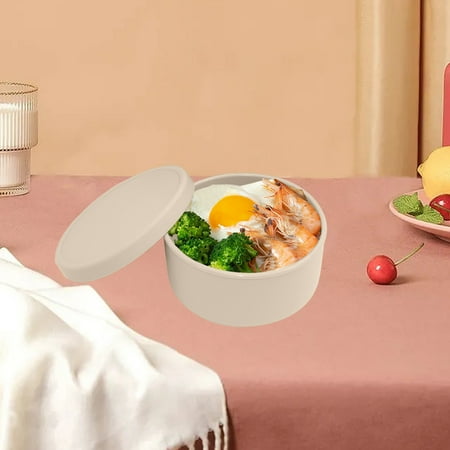 White Silicone Lunch Box with Lid Professional Grade Food Storage Container for Culinary Maintenance Management and Meal Preparation Utility Durable Flexible Heat Resistant Material 1pc White Silicone Lunch Box with Lid Professional Grade Food Storage Container for Culinary Maintenance Management and Meal Preparation Utility Durable Flexible Heat Resistant Material 1pc