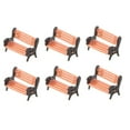 thumbnail image 4 of KAKOWELY Mini Garden Bench Model Plastic Photography Prop for DIY Projects 6Pcs, 4 of 7