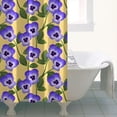 thumbnail image 4 of Pioneer Flower Floral Print Pattern Shower Curtain 36"x72" ,Bathroom Decorative Shower Curtains Set with 12 Hooks,Modern Waterproof Washable Shower Curtain, 4 of 6