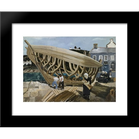 Building the Boat, Tréboul 20x24 Framed Art Print by Christopher
