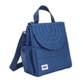 thumbnail image 5 of BUILT Insulated Reusable Polyester Kids Lunch Box Puffer Bag with Side Pocket, Navy, 5 of 8