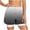 Black, variant on Women's Gradient Double Layer Athletic Shorts Drawstring Elastic Waist Dolphin Hem Activewear Bottoms for Summer L