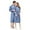 Blue, variant on BYHONG Couple Long Cardigan Hotel Home Wear Bathrobe Bathrobe Bathrobe Nightgown Underwear White M