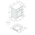 thumbnail image 3 of Accent Table - Nightstand - Storage - Side - Lamp - Black Veneer - Transitional, 3 of 4