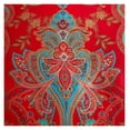 thumbnail image 4 of Red Paisley Comforter Sets Twin XL Size Bed Shabby Chic Print Comforter All Season 3 Pieces 1 Fluffy Soft Comforter with 2 Pillow Shams-Twin XL Size, 4 of 6