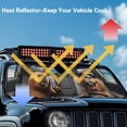 thumbnail image 4 of XYZCANDO Cute Caybara Windshield Sun Shade Sun Visor Windshield Shade Blocks UV Rays for Jeep Wrangler TJ JK JKU Sport Sahara Rubicon 2 Door & 4 Door Keep Your Vehicle Cool, 4 of 7