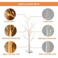 thumbnail image 4 of 2 Pieces Birch Lighting Warm White Led Artificial Branch Desk Top, 4 of 4