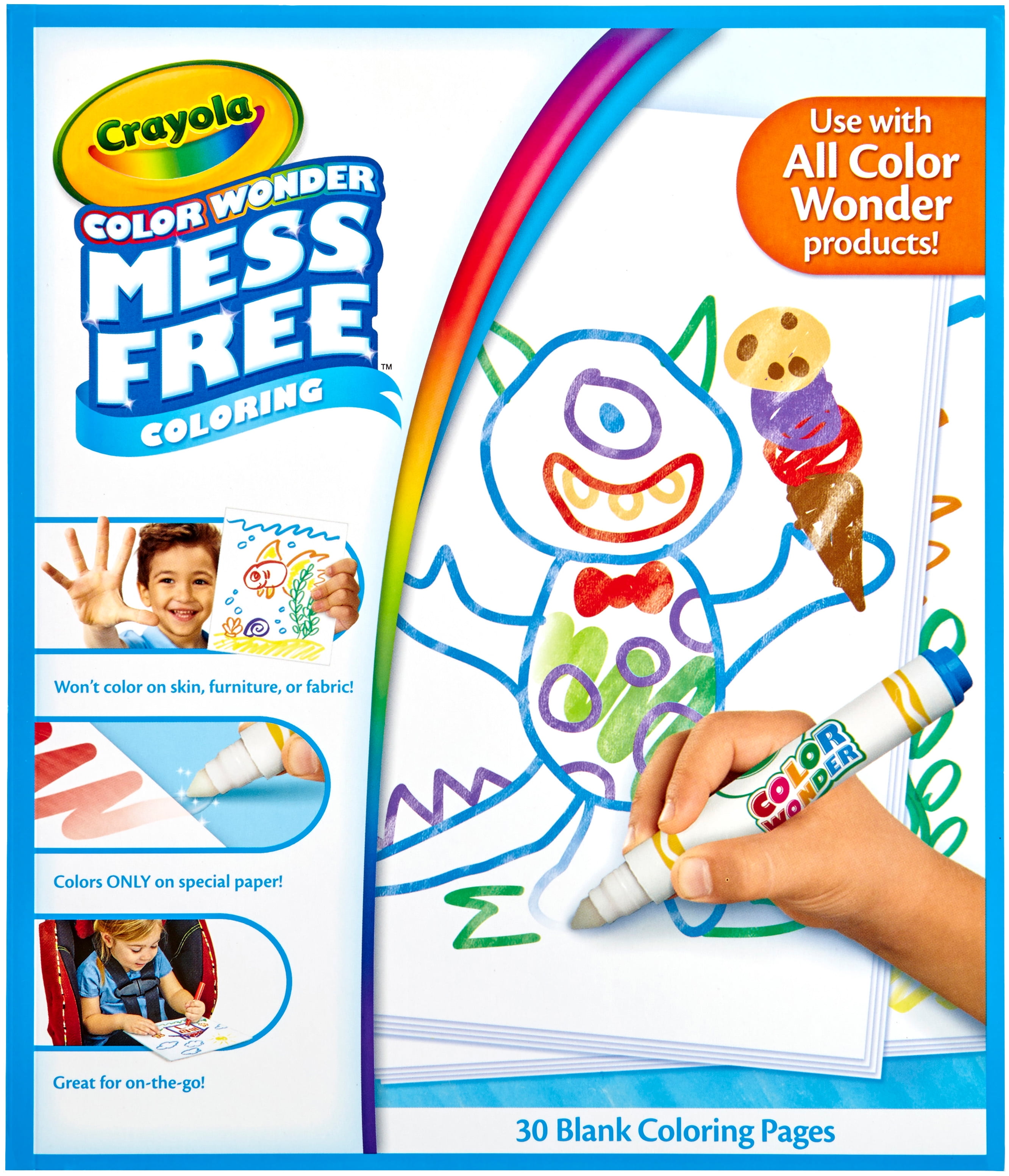 Download Crayola Color Wonder Coloring Book and Refill Paper Bundle ...