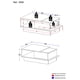 thumbnail image 5 of Mesa de Centro Madik Estilo Nórdico Moderno con Cajón Deslizable Blanco 3956.0002, 5 of 5