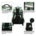 thumbnail image 4 of FORMRS Unisex Backpack Elementary School Travel Bookbag with Reflective Stripes, Army Green Camouflage Pattern, 4 of 7
