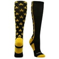 thumbnail image 2 of All Stars Over the Calf Socks (Black/Gold, Small), 2 of 2
