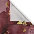 thumbnail image 3 of Ambesonne Burgundy Kitchen Curtains, Grunge Watercolor Spots, 55"x39", Dark Yellow and Maroon, 3 of 3