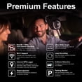 thumbnail image 2 of REXING V1P MAX 4K UHD Dual Channel Dash CAM, 3840X2160 Front+1080p Rear, WiFi GPS Car Dash Camera w/Night Vision, Supercapacitor,170 Degree Wide Angle, Loop Recording, G-Sensor, Parking Monitor, 2 of 9