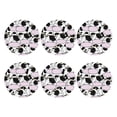 thumbnail image 2 of Balery 6 Pcs Cute Animal With Cowleather Coasters Set, Drink Table Cup Coasters For Living Room Kitchen Coffee Decor, 2 of 9