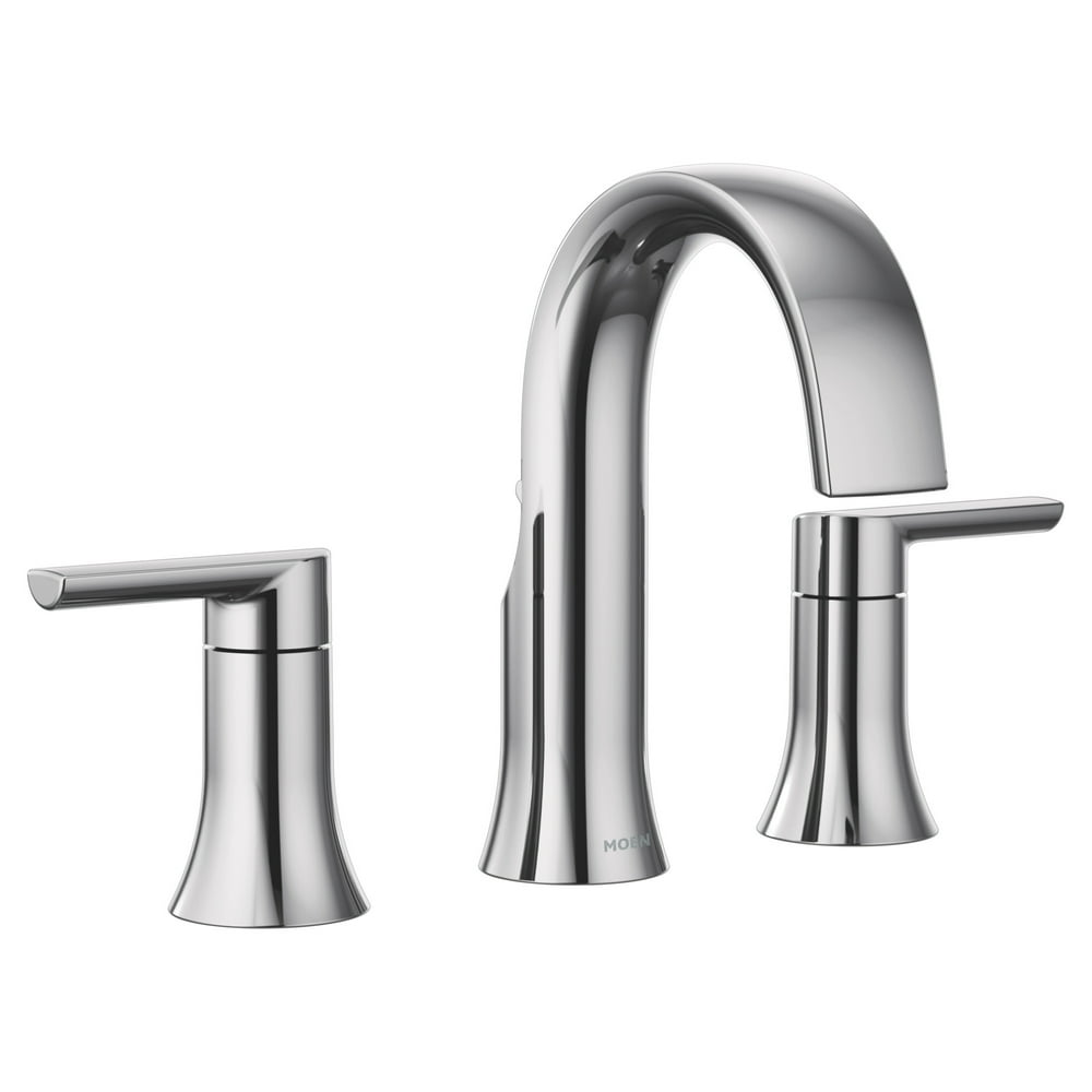 Moen Ts6925 Doux 1.2 GPM Widespread Bathroom Faucet Chrome Walmart