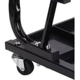 thumbnail image 4 of Taburete de taller de 100 kg con asiento giratorio de 360 grados para mecánicos, resistente, con almacenamiento, 4 ruedas giratorias y asiento acolchado., 4 of 5