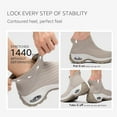 thumbnail image 5 of HKR Women's Walking Shoes Arch Support Non Slip Work Shoes Breathable Knit Upper Lightweight for Plantar Fasciitis, 5 of 10