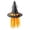 czb# Orange-1206, variant on CUZIBR Girls Kids Pointed Witch Hat With Belt Buckle Tassel Mesh Halloween Cosplay Party Accessory For Kids Dress-Up Accessories,Orange-1,One Size