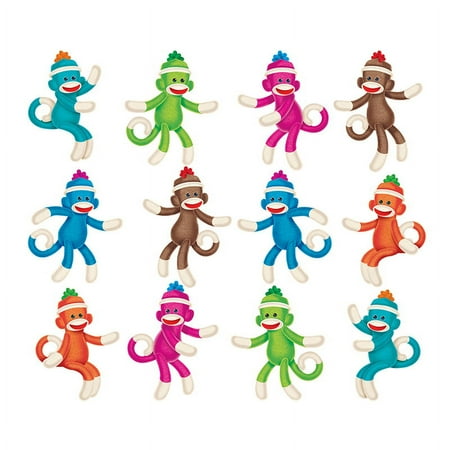 T-10897 - Sock Monkeys Solids Mini Accents Variety Pack by Trend Enterprises Inc.