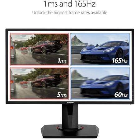 ASUS - VG248QG 24" Widescreen LCD ELMB Sync, Adaptive-Sync snd FreeSync Compatible FHD Gaming Monitor (DisplayPort, HDMI) - Black