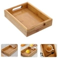 thumbnail image 3 of LEORX 1Pcs Modern Bamboo Food Tray for Home Use with Simple Design 7.9X5.9X1.6In, 3 of 8